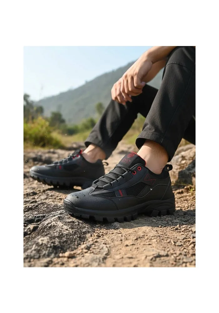 Bacca Bucci Black FOREST Low-Top Hiking Boots for Men | Best Price UAE